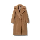 High Quality Long Teddy Coat Winter Real Alpaca Wool Coat for Women