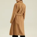 New Arrival Luxury Double Faced Long Genuine 100% Goat Cashmere Coat Women With Belt