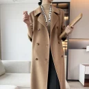 This Year's New Authentic High Quality 100% Cashmere Coat Casual Short Minimalist Loose Wool Coat