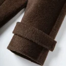 High Quality Real Camel Cashmere Coat Winter O Neck Long Genuine Wool Coats for Women