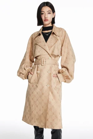 KINGSRICH Newest Design Faux Leather Plaid Trench Pink Trench Coat Plus Size Suede Trench Coat Woman