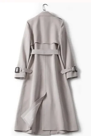 Quality Choice Trench Coat With Hood Women Blazer 2025 Women red Trench Plus Size