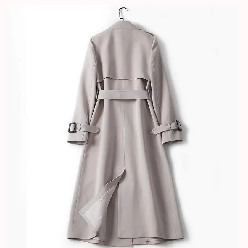 Quality Choice Trench Coat With Hood Women Blazer 2025 Women red Trench Plus Size