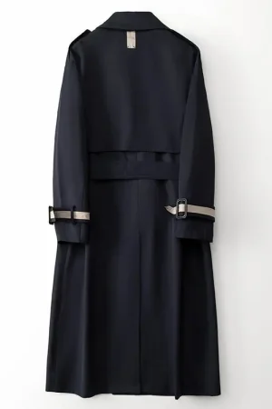 High Quality White-trench-coat-women Women's  for Ladies Women Double Breasted Trench Coat Down Coats
