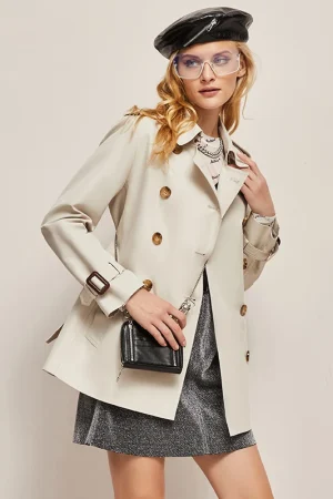 KINGSRICH New Trend White Trench Coat Blazer Denim Women Jacket Trench Faux fur Plus Size Trench Coat